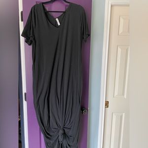 Black maxi dress